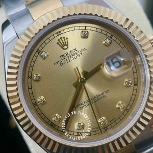 Đồng hồ Rolex 1 1 DateJust 126333 Demi vỏ vàng cao cấp - Ảnh 21