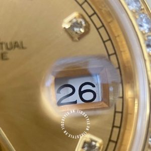Đồng hồ Rolex 1:1 Gold 75% 128348RBR độ kim thiên nhiên - Ảnh 28