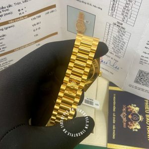 Đồng hồ Rolex 1:1 Gold 75% 128348RBR độ kim thiên nhiên - Ảnh 16