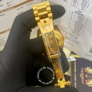 Đồng hồ Rolex 1:1 Gold 75% 128348RBR độ kim thiên nhiên - Ảnh 15