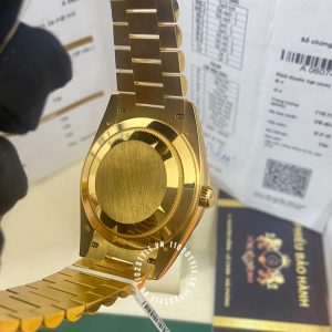 Đồng hồ Rolex 1:1 Gold 75% 128348RBR độ kim thiên nhiên - Ảnh 14