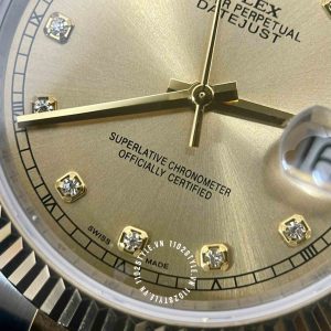 Đồng hồ Rolex 1 1 DateJust 126333 Demi vỏ vàng cao cấp - Ảnh 17