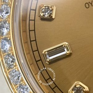 Đồng hồ Rolex 1:1 Gold 75% 128348RBR độ kim thiên nhiên - Ảnh 19