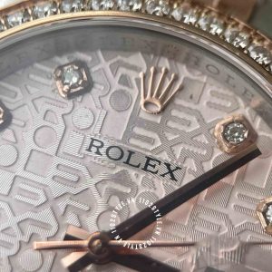 Đồng hồ Rolex Replica Datejust 31 Everose Gold Chế Tác độ kim - Ảnh 16