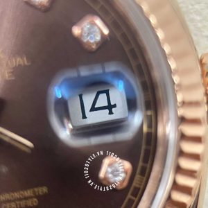 Đồng hồ Rolex nam giá tốt Rose Gold 75% Day-Date 118235 Ruby - Ảnh 13