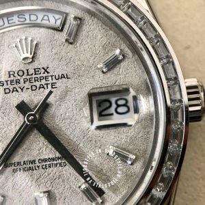 Đồng hồ Rolex Fake 1:1 Day-Date mặt số thiên thạch cao cấp - Ảnh 13