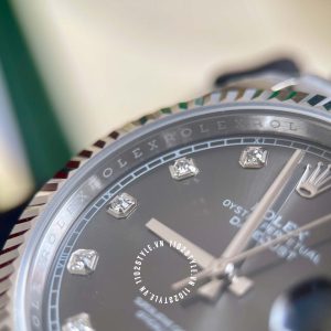 Đồng hồ Rolex 1:1 Datejust 36 126334 Mặt Số Grey Rhodium - Ảnh 15