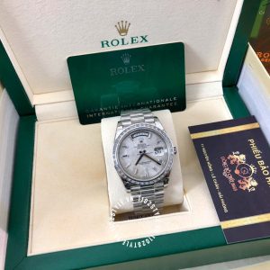 Đồng hồ Rolex Fake 1:1 Day-Date mặt số thiên thạch cao cấp - Ảnh 7