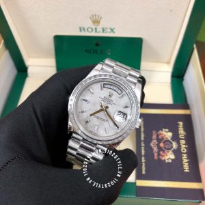 Đồng hồ Rolex Fake 1:1 Day-Date mặt số thiên thạch cao cấp - Ảnh 3
