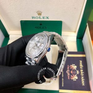 Đồng hồ Rolex Fake 1:1 Day-Date mặt số thiên thạch cao cấp - Ảnh 4