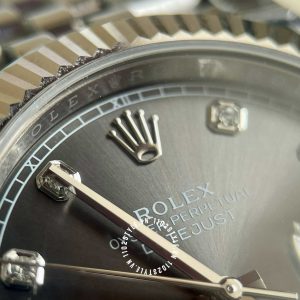 Đồng hồ Rolex 1:1 Datejust 36 126334 Mặt Số Grey Rhodium - Ảnh 12