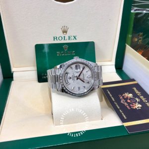 Đồng hồ Rolex Fake 1:1 Day-Date mặt số thiên thạch cao cấp - Ảnh 6