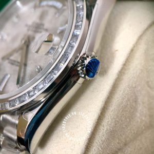 Đồng hồ Rolex Fake 1:1 Day-Date mặt số thiên thạch cao cấp - Ảnh 12