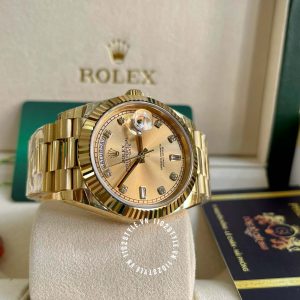 Đồng hồ Rolex Fake 1:1 Day-Date M126000-0004 Gold - Ảnh 9