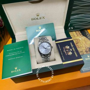 Đồng hồ Rolex Fake 1:1 Datejust 41 126334 White Dial Automatic - Ảnh 3