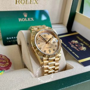 Đồng hồ Rolex Fake 1:1 Day-Date M126000-0004 Gold - Ảnh 3