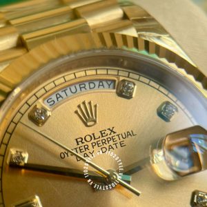 Đồng hồ Rolex Fake 1:1 Day-Date M126000-0004 Gold - Ảnh 16