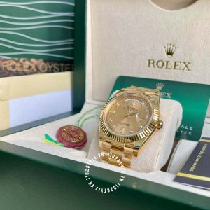 Đồng hồ Rolex Fake 1:1 Day-Date M126000-0004 Gold - Ảnh 4