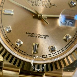 Đồng hồ Rolex Fake 1:1 Day-Date M126000-0004 Gold - Ảnh 18