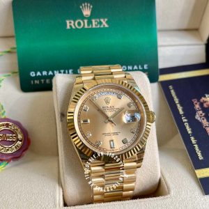 Đồng hồ Rolex Fake 1:1 Day-Date M126000-0004 Gold - Ảnh 7