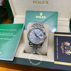 Đồng hồ Rolex Fake 1:1 Datejust 41 126334 White Dial Automatic - Ảnh 6