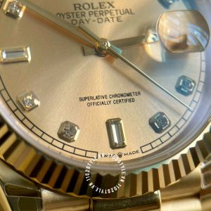 Đồng hồ Rolex Fake 1:1 Day-Date M126000-0004 Gold - Ảnh 14