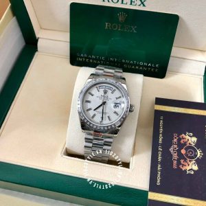 Đồng hồ Rolex Replica 1:1 Day-Date mặt số thiên thạch 36mm - Ảnh 7