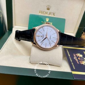 Đồng hồ Rolex Fake 1:1 Cellini 50505 Time Rose Gold Dial 39mm - Ảnh 7