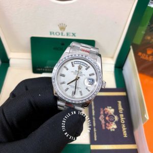 Đồng hồ Rolex Replica 1:1 Day-Date mặt số thiên thạch 36mm - Ảnh 6