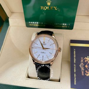 Đồng hồ Rolex Fake 1:1 Cellini 50505 Time Rose Gold Dial 39mm - Ảnh 6