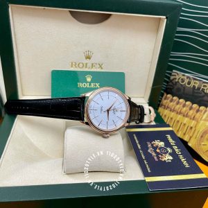 Đồng hồ Rolex Fake 1:1 Cellini 50505 Time Rose Gold Dial 39mm - Ảnh 8