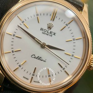 Đồng hồ Rolex Fake 1:1 Cellini 50505 Time Rose Gold Dial 39mm - Ảnh 21