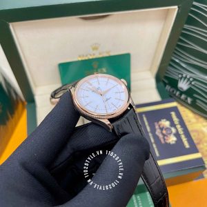 Đồng hồ Rolex Fake 1:1 Cellini 50505 Time Rose Gold Dial 39mm - Ảnh 10