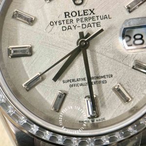 Đồng hồ Rolex Replica 1:1 Day-Date mặt số thiên thạch 36mm - Ảnh 14