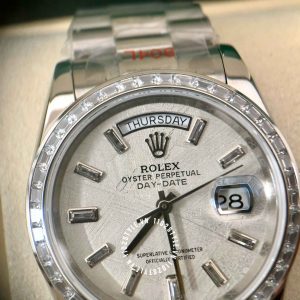 Đồng hồ Rolex Replica 1:1 Day-Date mặt số thiên thạch 36mm - Ảnh 15