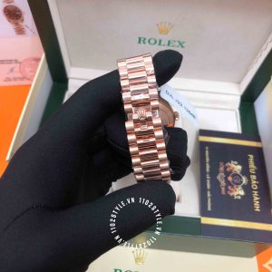 Đồng hồ Rolex Fake 228235 Day-Date Gold 75% Moissanite - Ảnh 10