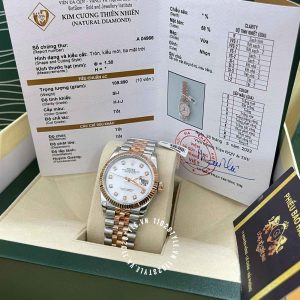 Đồng hồ Rolex Replica 1:1 DateJust 36mm 116231 White Dial - Ảnh 12