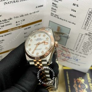 Đồng hồ Rolex Replica 1:1 DateJust 36mm 116231 White Dial - Ảnh 5