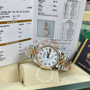 Đồng hồ Rolex Replica 1:1 DateJust 36mm 116231 White Dial - Ảnh 6