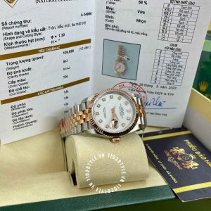 Đồng hồ Rolex Replica 1:1 DateJust 36mm 116231 White Dial - Ảnh 8