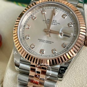 Đồng hồ Rolex Datejust Rep 1 1 Demi Rose Gold 116231 - Ảnh 14