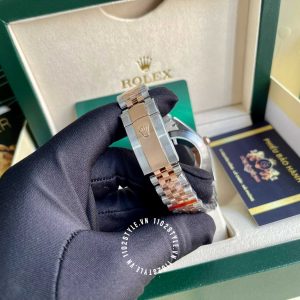 Đồng hồ Rolex Datejust Rep 1 1 Demi Rose Gold 116231 - Ảnh 16
