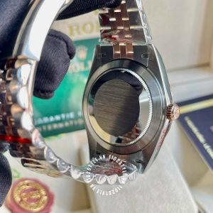 Đồng hồ Rolex Datejust Rep 1 1 Demi Rose Gold 116231 - Ảnh 15