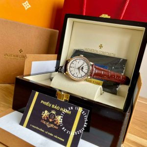 Đồng hồ Vacheron Constantin Fake 1:1 Traditionnelle Complete Calendar  Alligator 4010T/000R-B344 - Hình ảnh 7