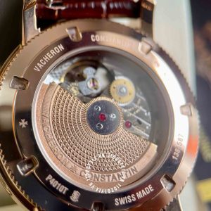 Đồng hồ Vacheron Constantin Fake 1:1 Traditionnelle Complete Calendar  Alligator 4010T/000R-B344 - Hình ảnh 18