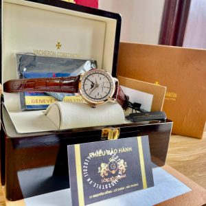 Đồng hồ Vacheron Constantin Fake 1:1 Traditionnelle Complete Calendar  Alligator 4010T/000R-B344 - Hình ảnh 9