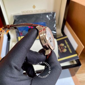 Đồng hồ Vacheron Constantin Fake 1:1 Traditionnelle Complete Calendar  Alligator 4010T/000R-B344 - Hình ảnh 11