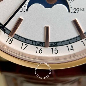 Đồng hồ Vacheron Constantin Fake 1:1 Traditionnelle Complete Calendar  Alligator 4010T/000R-B344 - Hình ảnh 21