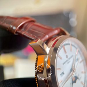 Đồng hồ Vacheron Constantin Fake 1:1 Traditionnelle Complete Calendar  Alligator 4010T/000R-B344 - Hình ảnh 17