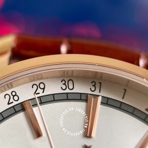 Đồng hồ Vacheron Constantin Fake 1:1 Traditionnelle Complete Calendar  Alligator 4010T/000R-B344 - Hình ảnh 22